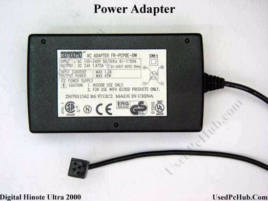 Digital HiNote Ultra 2000 AC Adapter- Laptop