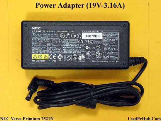 NEC Versa Premium 7521N AC Adapter- Laptop