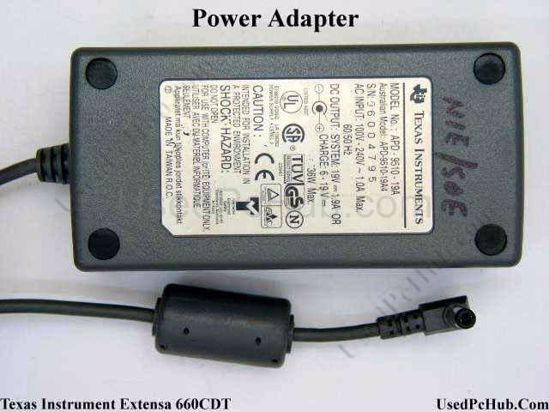 Texas Instruments Extensa 660CDT AC Adapter- Laptop