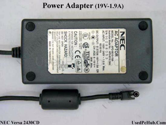 NEC Common Item (NEC) AC Adapter- Laptop APD-9510-19A