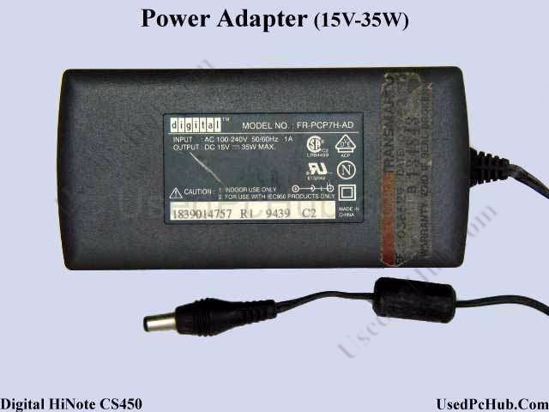 Digital HiNote CS450 AC Adapter- Laptop