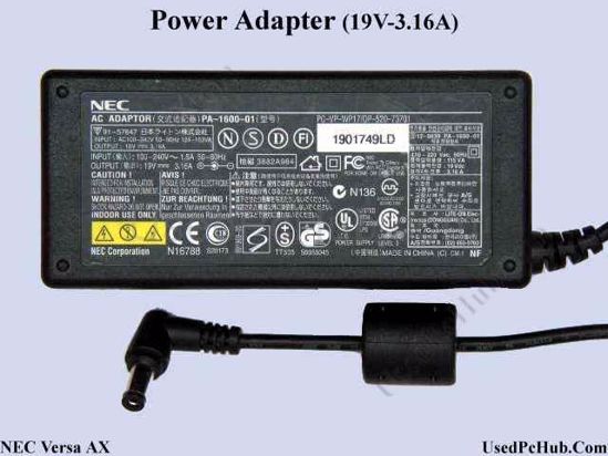 NEC Versa AX AC Adapter- Laptop