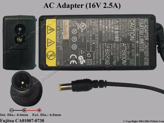 Fujitsu Common Item (Fujitsu / Fujitsu Siemens) AC Adapter- Laptop FMV-AC305, FMV-AC305A