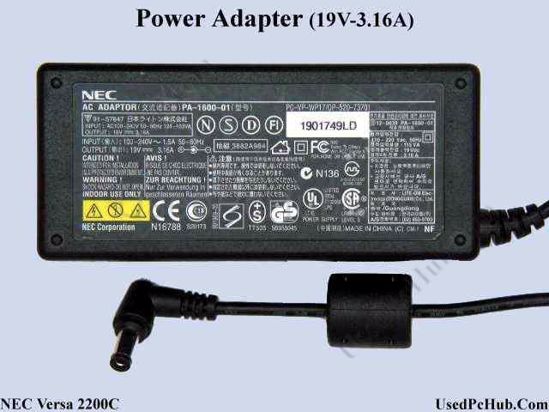 NEC Versa 2200C AC Adapter- Laptop