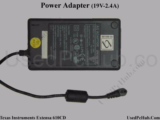 Texas Instruments Extensa 610CD AC Adapter- Laptop SPN-460-19B