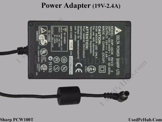 Sharp PCW100T AC Adapter- Laptop