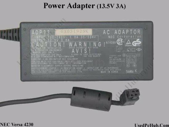 NEC Versa 4230 AC Adapter- Laptop