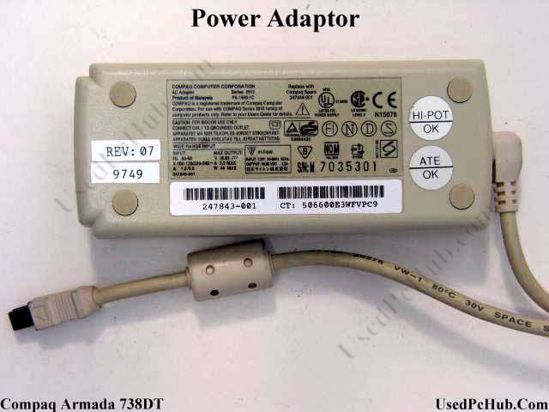 Compaq Armada 7350MT AC Adapter- Laptop