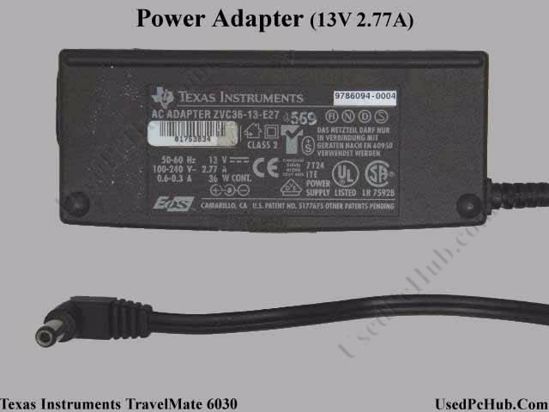 Texas Instruments TravelMate 6030 AC Adapter- Laptop