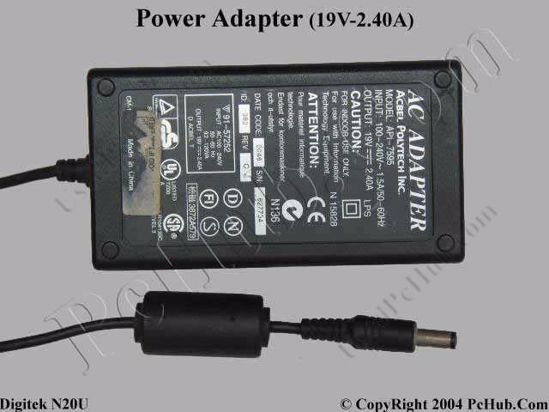 Digitek N20U AC Adapter- Laptop