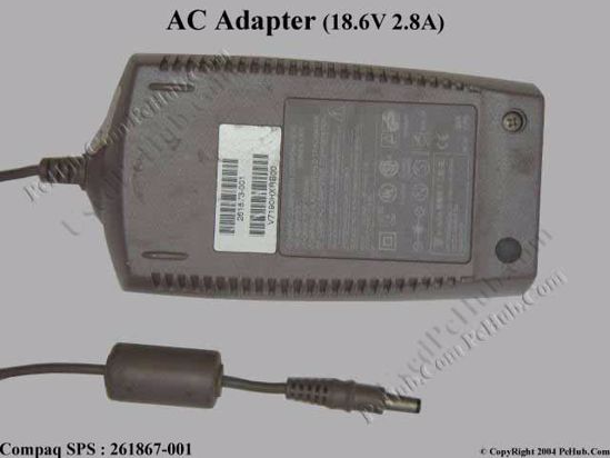 Compaq Presario Series AC Adapter- Laptop 261867-001