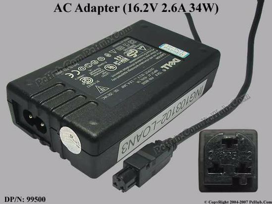 Dell Common Item (Dell) AC Adapter- Laptop TSA 8, 16.2V 2.6A, Tip F