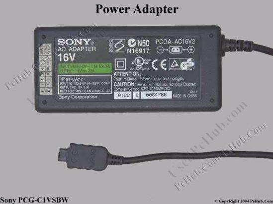 Sony Vaio Parts AC Adapter- Laptop PCGA-AC16V2