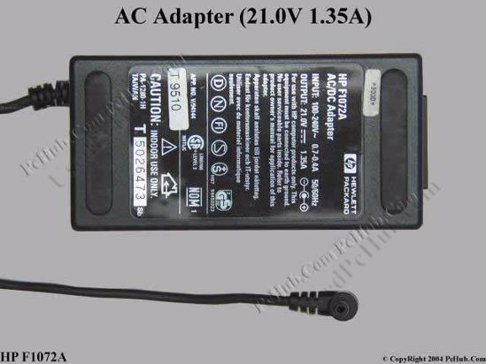 HP Common Item (HP) AC Adapter- Laptop F1072A, 21V 1.35A, Tip A