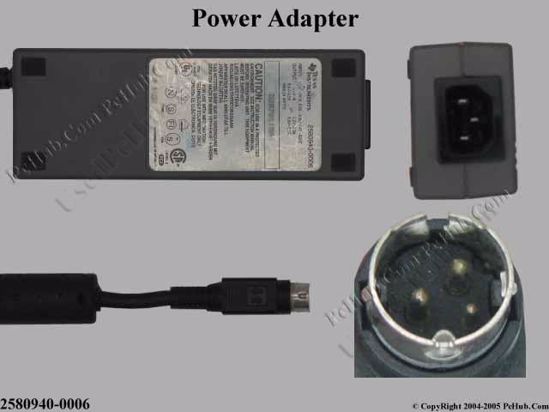 Texas Instruments Common Item AC Adapter- Laptop 2580940-0006