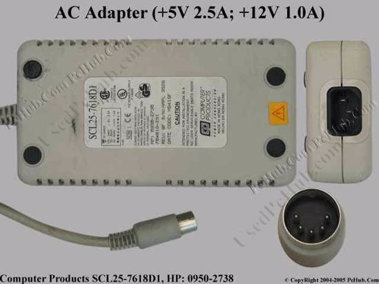 HP Common Item (HP) AC Adapter- Laptop 0950-2738