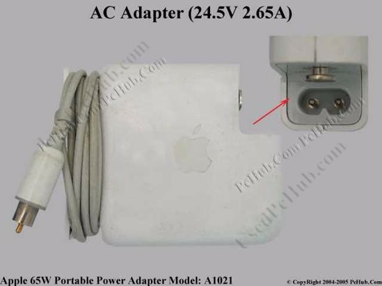 Apple Common Item (Apple) AC Adapter- Laptop (A1021) 24.5V 2.65A