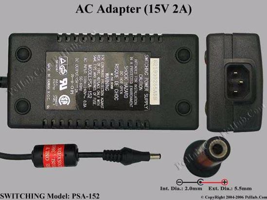 Other Brands SWITCHING PSA-152 AC Adapter- Laptop .