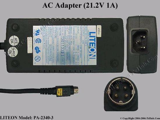 LITE-ON PA-2340-3 AC Adapter- Laptop 21.1V 1A