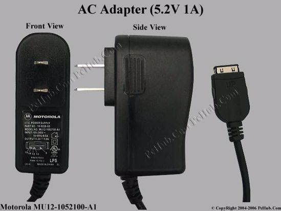 Motorola MU12-1052100-A1 AC Adapter- Laptop (14-0028-00)