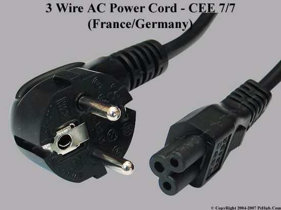 ACP CEE 7/7 Power Cord 3 Wire (French/German)