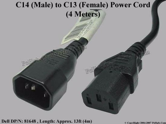 Dell Common Item (Dell) Power Cord IEC C13 4M C14/C13