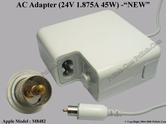 Apple Common Item (Apple) AC Adapter- Laptop M8482, 24V 1.875A -NEW