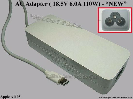 Apple Common Item (Apple) AC Adapter 13V-19V A1105, 18.5V 4.6A, NEW