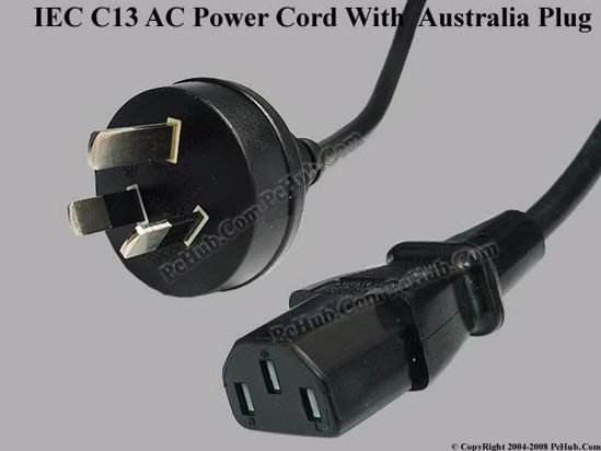 ACP Australian Power Cord IEC C13 3-pin