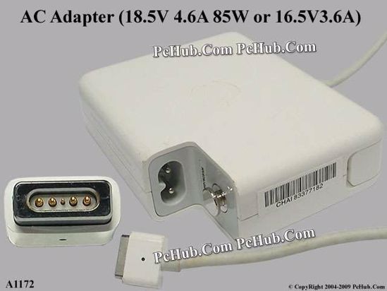 Apple Common Item (Apple) AC Adapter- Laptop A1172, 18.5V 4.6A 85W