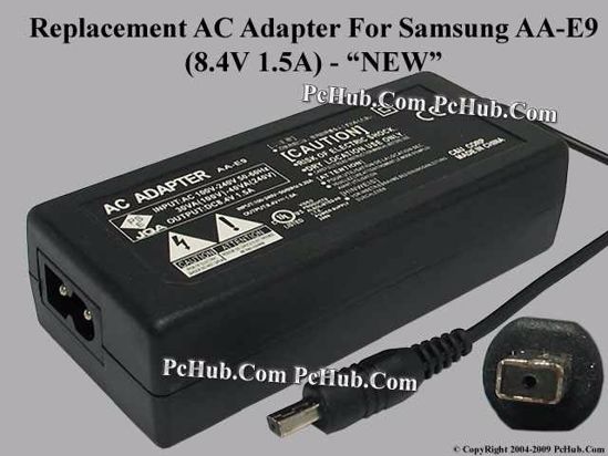 UPH For Samsung Camera- AC Adapter AA-E9, 8.4V 1.5A, (2-prong)