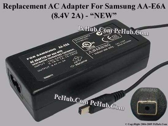 UPH For Samsung Camera- AC Adapter AA-E6A, 8.4V 2A, (2-Prong)