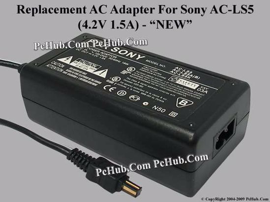 UPH For Sony Camera- AC Adapter AC-LS5, 4.2V 1.5A, (2-prong)