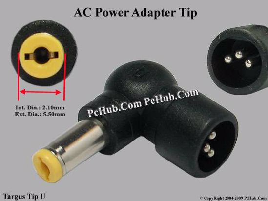 Targus Power Tip DC Tip-Proprietary U, (2.1/5.5), Tip B