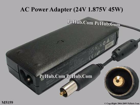 Apple Common Item (Apple) AC Adapter- Laptop M5159, 24V 1.875A, Tip G3