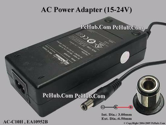 Other Brands HI-CAPACITY AC Adapter- Laptop EA10952B, 15-24V 5A, Tip-D, 2-prong