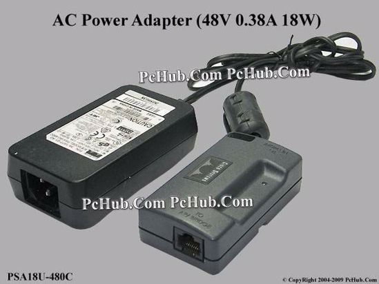 Cisco PSA18U-480C AC Adapter 20V Above 48V 0.38A, 5.5/2.5mm, C14