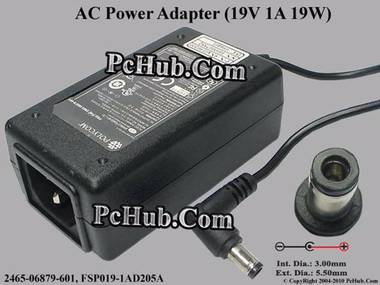 Other Brands POLYCOM AC Adapter 13V-19V 19V 1A, 5.5/3.0mm, C14