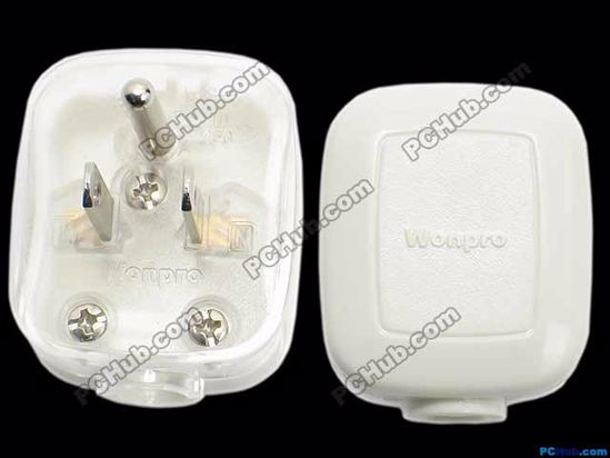 ACP Connector AC Plug Socket Cord Plug, Type B, US, 3 pins, 10A, Translu