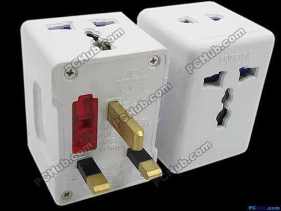 ACP Connector AC Travel Adapter Big Plug, Type G, UK, 3 pins, 13A