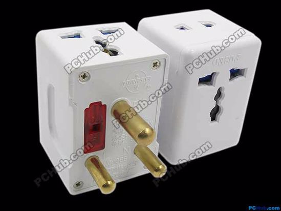 ACP Connector AC Travel Adapter Big Plug, Type D, UK, 3 pins, 15A