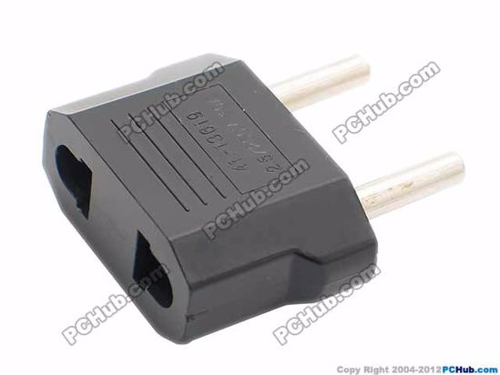 ACP Connector AC Travel Adapter Small Plug, 41-13619, Type C, EU, 2 pins, 10A