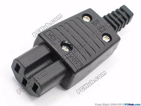 ACP Plug AC Cord Coupler Type 16b, C15 Female, 250V 10A, WD-09