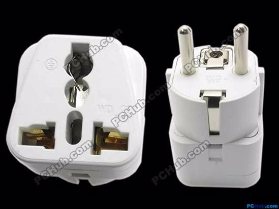 ACP Connector AC Travel Adapter Long Plug, Type E, EU, 2 pins, 10A