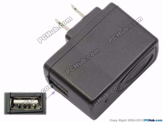 ACP USB USB- AC Power AC to USB Port, LKD-605, US, 5V 1000mA, Black