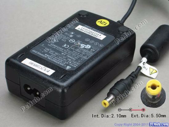 Li Shin LSE9912A1225 AC Adapter- Laptop 12V 2.08A, Tip B, (2-prong)