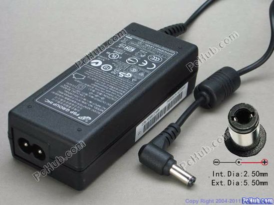 FSP Group Inc FSP065-RAC AC Adapter- Laptop 19V 3.42A, 5.5/2.5mm, 2-Prong