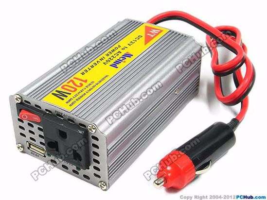 Mcind Power Inverter DC Power Inverter Inverter, C120, 120W, US/EU Socket, Silver