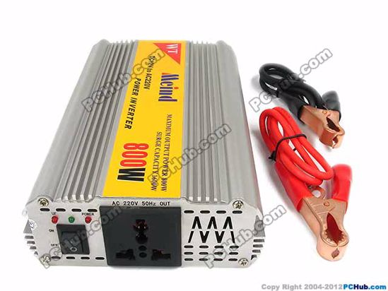 Mcind Power Inverter DC Power Inverter Inverter, CH-800W, 800W, US/EU/AU/UK Socket, Silv