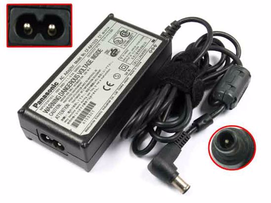 Panasonic CF-AA1533 AC Adapter- Laptop 15.1V 3.33A, 4.0mm, 6.5mm, (2-prong)